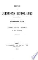 Revue des questions historiques
