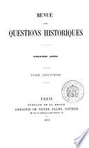 Revue des questions historiques