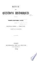 Revue des questions historiques