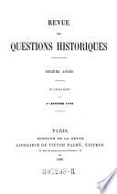 Revue des questions historiques