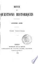 Revue des questions historiques