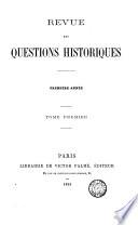 Revue des questions historiques