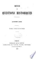 Revue des questions historiques
