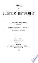 Revue des questions historiques