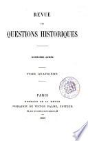 Revue des questions historiques