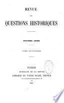 Revue des questions historiques