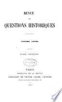 Revue des questions historiques
