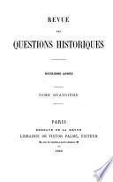Revue des questions historiques