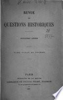 Revue des questions historiques