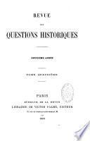 Revue des questions historiques
