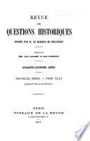 Revue des questions historiques