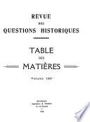 Revue des questions historiques