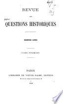 Revue des questions historiques