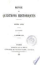 Revue des questions historiques