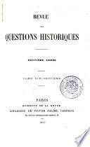 Revue des questions historiques