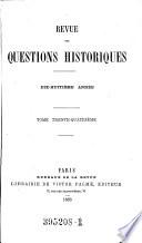 Revue des questions historiques