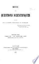 Revue des questions scientifiques