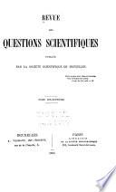 Revue des questions scientifiques