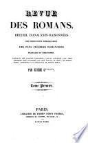 Revue des romans (etc.)