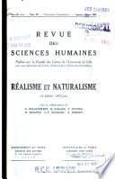 Revue des sciences humaines
