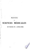 Revue des sciences médicales en France et à l'étranger