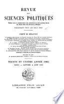 Revue des sciences politiques