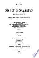 Revue des Sociétés Savantes de la France et de l'Étranger