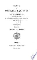 Revue des Sociétés Savantes de la France et de l'Étranger