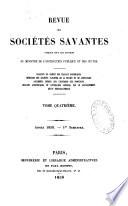 Revue des sociétés savantes de la France et de l'étranger