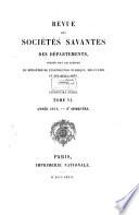 Revue des Sociétés Savantes de la France et de l'Étranger