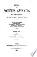Revue des Sociétés Savantes de la France et de l'Étranger