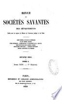 Revue des sociétés savantes de la France et de l'étranger