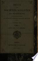 Revue des Sociétés Savantes de la France et de l'Étranger