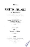 Revue des Sociétés Savantes de la France et de l'Étranger