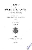 Revue des Sociétés Savantes de la France et de l'Étranger