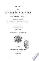 Revue des sociétés savantes de la France et de l'étranger