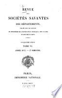 Révue des sociétés savantes des départements