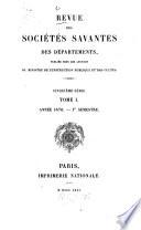 Révue des sociétés savantes des départements