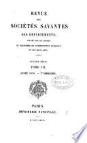 Revue des sociétés savantes des departements