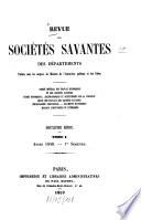 Révue des sociétés savantes des départements