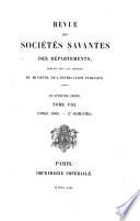 Revue des sociétés savantes des départements