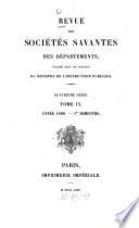Révue des sociétés savantes des départements