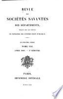 Revue des sociétés savantes des departements