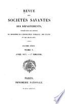 Revue des sociétés savantes des départements