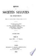Revue des sociétés savantes des départements