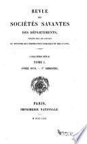 Revue des sociétés savantes des départements