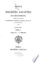 Révue des sociétés savantes des départements