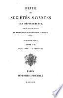 Revue des sociétés savantes des départements
