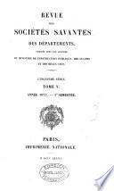 Revue des sociétés Savantes des Departments