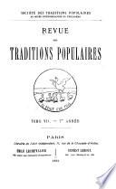 Revue des traditions populaires